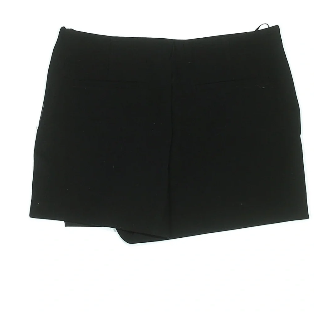Zara Black Skort NWT Faux Wrap Mini Skirt Shorts Chic Size L - Picture 3 of 5